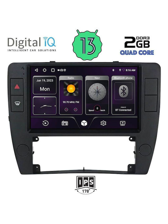 Digital IQ Car Audio System for Volkswagen Passat 2000-2005 (Bluetooth/USB/WiFi/GPS) with Touch Screen 9"