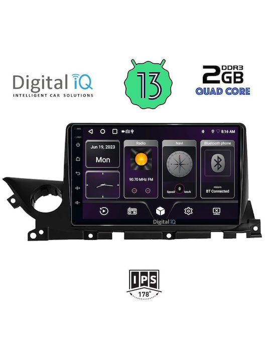 Digital IQ Car-Audiosystem für Mazda 6 2021> (Bluetooth/USB/AUX/WiFi/GPS/Android-Auto) mit Touchscreen 9"