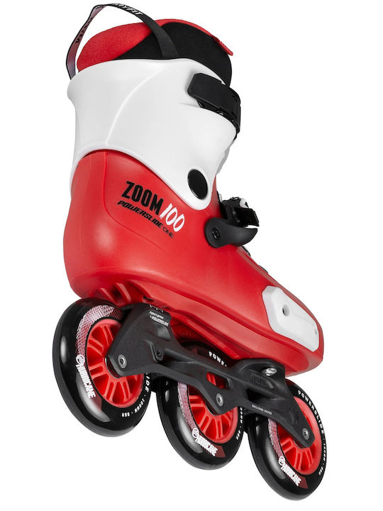 Powerslide Zoom Trinity 100 Inline Rollers Κόκκινα Ενηλίκων