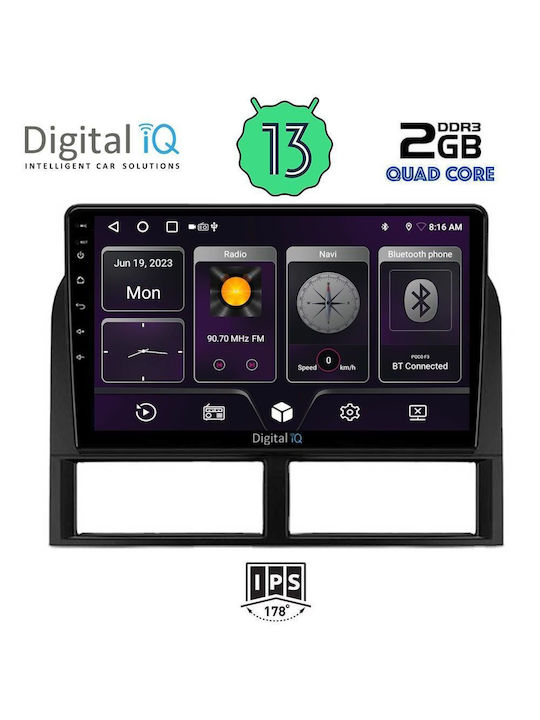 Digital IQ Ηχοσύστημα Αυτοκινήτου για Jeep Grand Cherokee 1999-2004 (Bluetooth/USB/AUX/WiFi/GPS/Android-Auto) με Οθόνη Αφής 9"