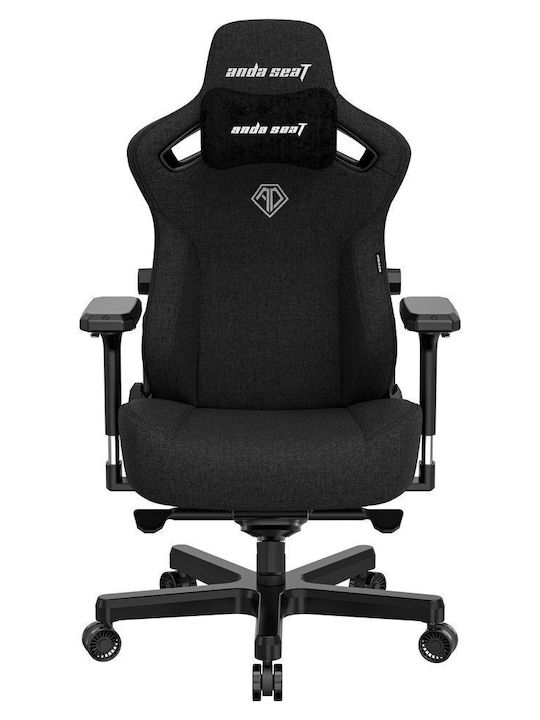 Anda Seat XL Fabric Gaming Chair with Adjustable Arms Elegant Black