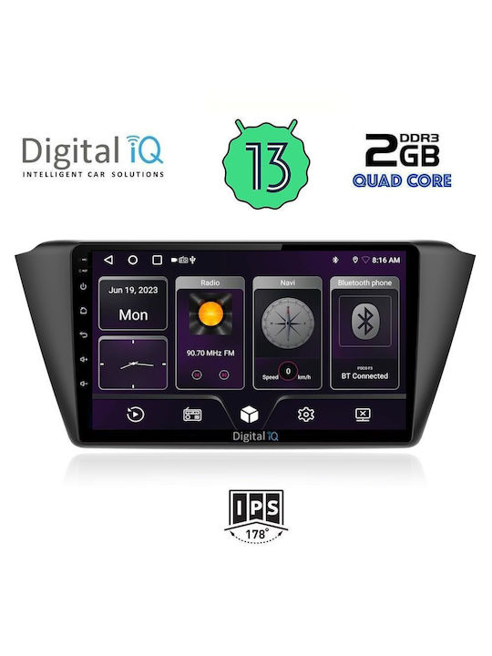 Digital IQ Car Audio System for Skoda Fabia 2015> (Bluetooth/USB/WiFi/GPS) with Touch Screen 9"