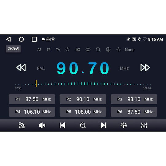 Digital IQ Ηχοσύστημα Αυτοκινήτου (Bluetooth/USB/WiFi/GPS/Apple-Carplay/Android-Auto) με Οθόνη Αφής 9"