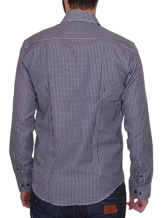 Nicolas Fratelli Men's Shirt Long Sleeve Blue