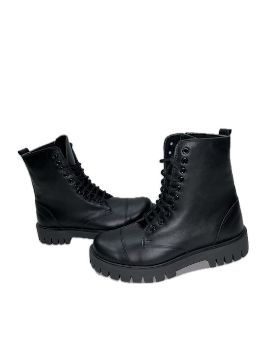 Leather Black Men's Boots