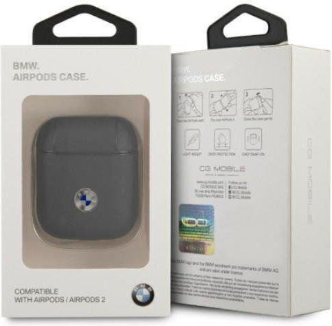 BMW Signature Θήκη Δερμάτινη σε Navy Μπλε χρώμα για Apple AirPods