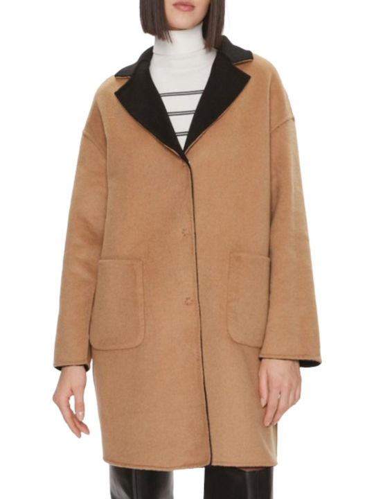 Cappotto Μάλλινο Γυναικείο Λευκό. Παλτό