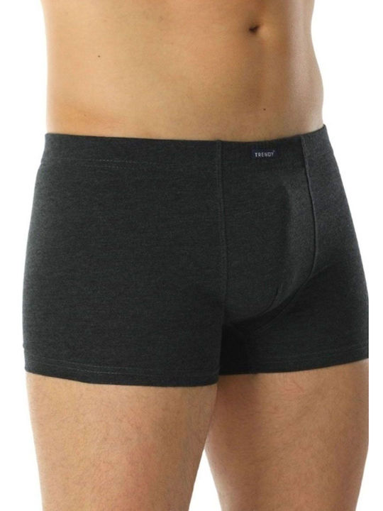 Men's Boxer Anthracite with Patterns