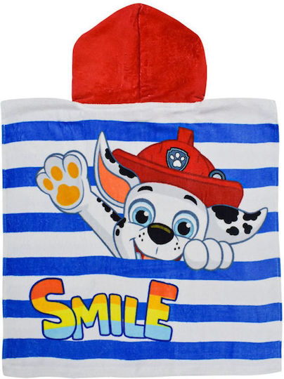 Stamion Παιδικό Πόντσο Θαλάσσης Paw Patrol 50 x 50εκ.