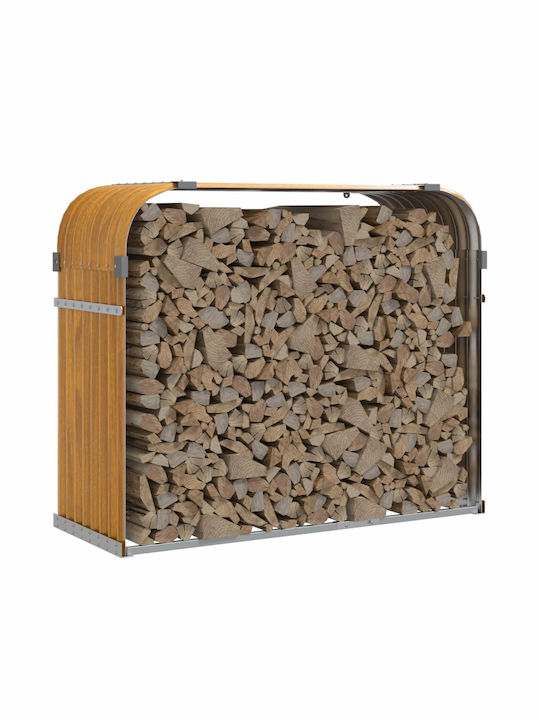 vidaXL Metallisch Regal Holzlagerung 120x45x100cm