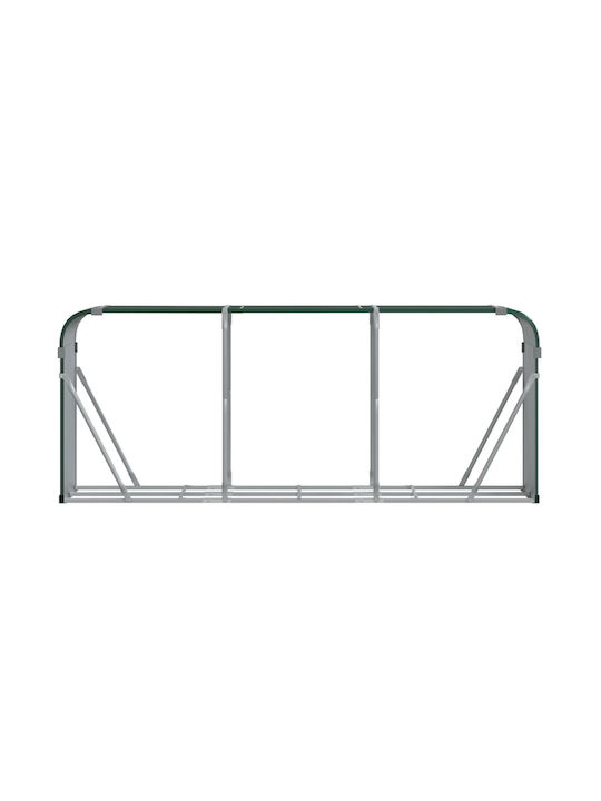 vidaXL Μεταλλικό Ράφι Αποθήκευσης Ξύλων 234x45x100cm Πράσινο