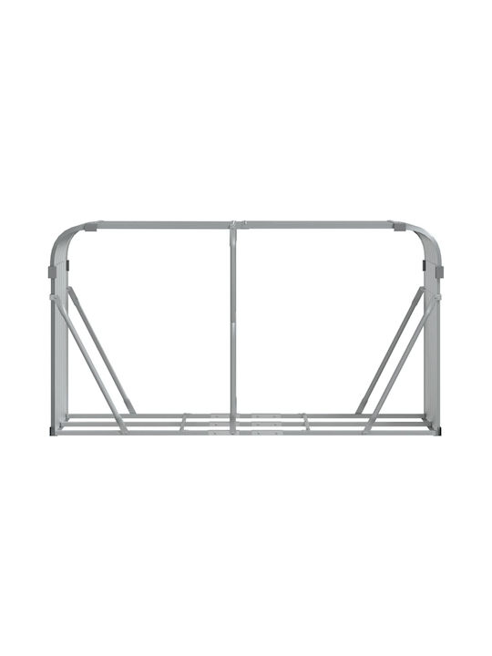 vidaXL Metalic Raft Depozitare lemne 180x45x100cm Gri