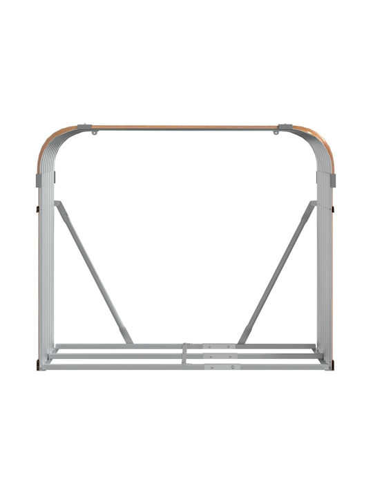vidaXL Metallisch Regal Holzlagerung 120x45x100cm