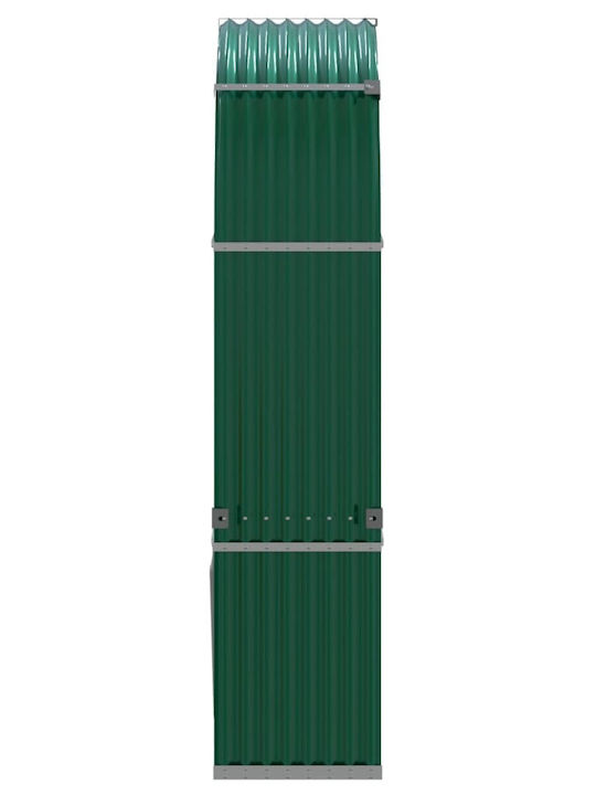 vidaXL Metallisch Regal Holzlagerung 120x45x210cm