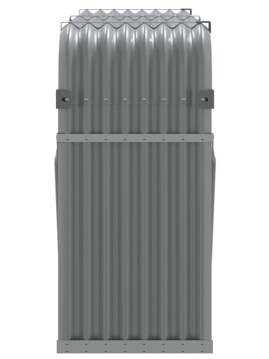 vidaXL Metalic Raft Depozitare lemne 180x45x100cm Gri