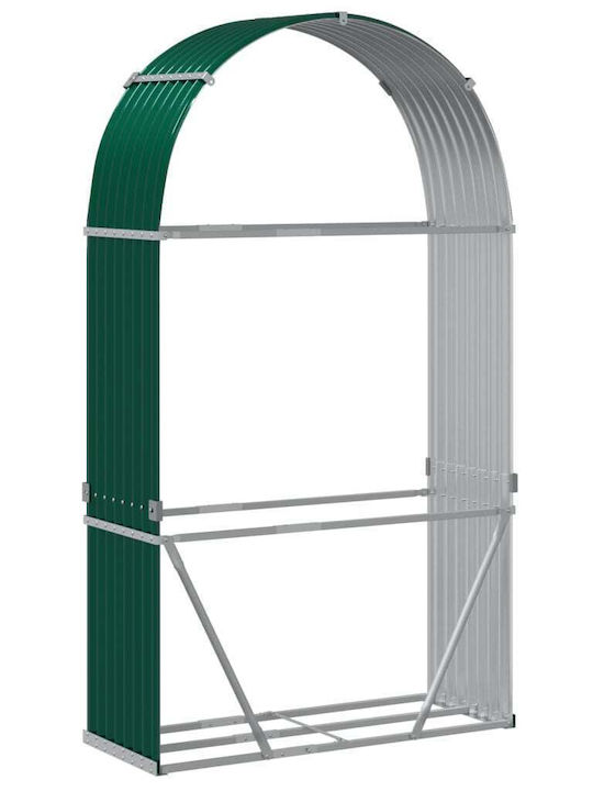 vidaXL Metallisch Regal Holzlagerung 120x45x210cm