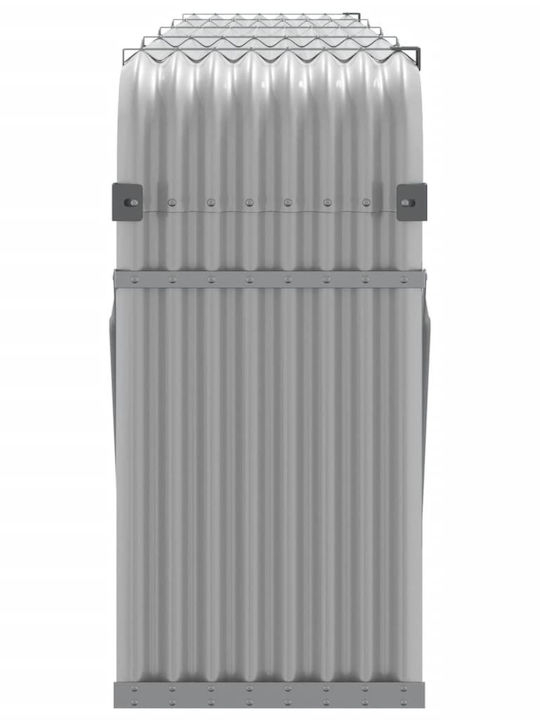 vidaXL Μεταλλικό Ράφι Αποθήκευσης Ξύλων 300x45x100cm Γκρι