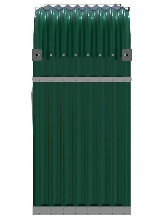 vidaXL Μεταλλικό Ράφι Αποθήκευσης Ξύλων 120x45x100cm Πράσινο