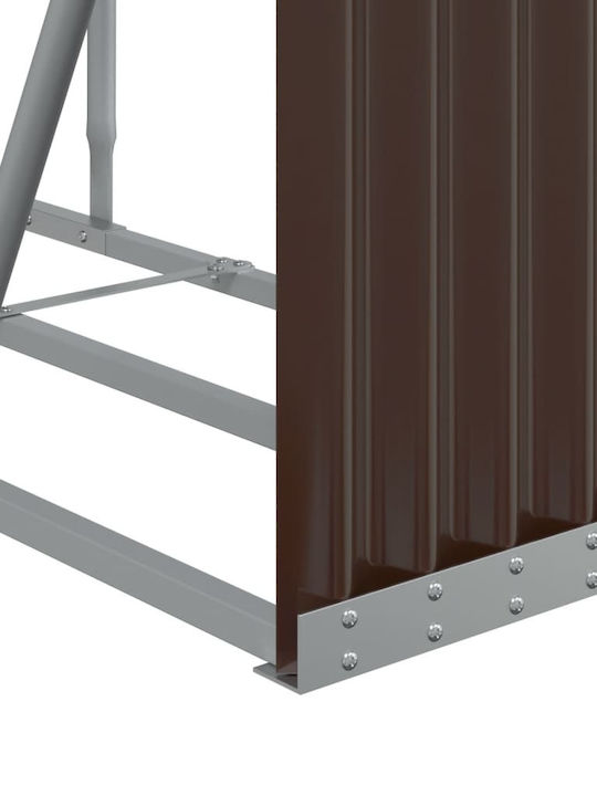 vidaXL Metallisch Regal Holzlagerung 234x45x100cm