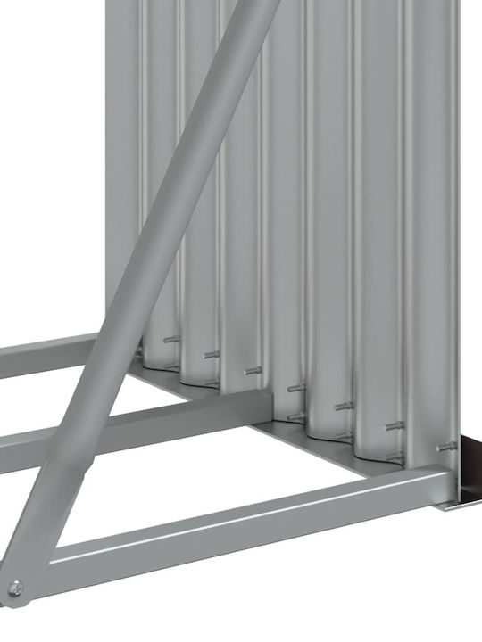 vidaXL Metallisch Regal Holzlagerung 234x45x100cm