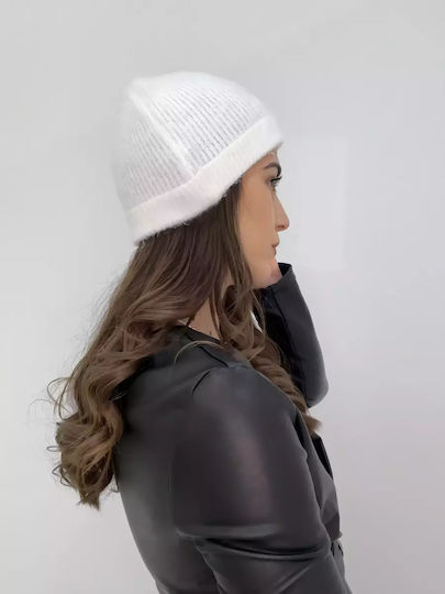 Beanie Beanie Knitted in White color