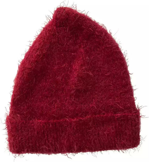Beanie Beanie Knitted in Burgundy color