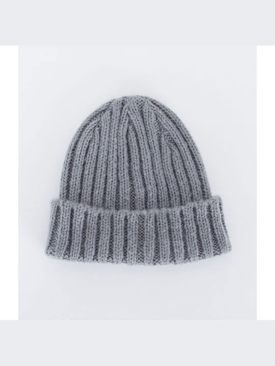 Hurley Squaw Beanie Unisex Σκούφος με Rib Πλέξη σε Γκρι χρώμα