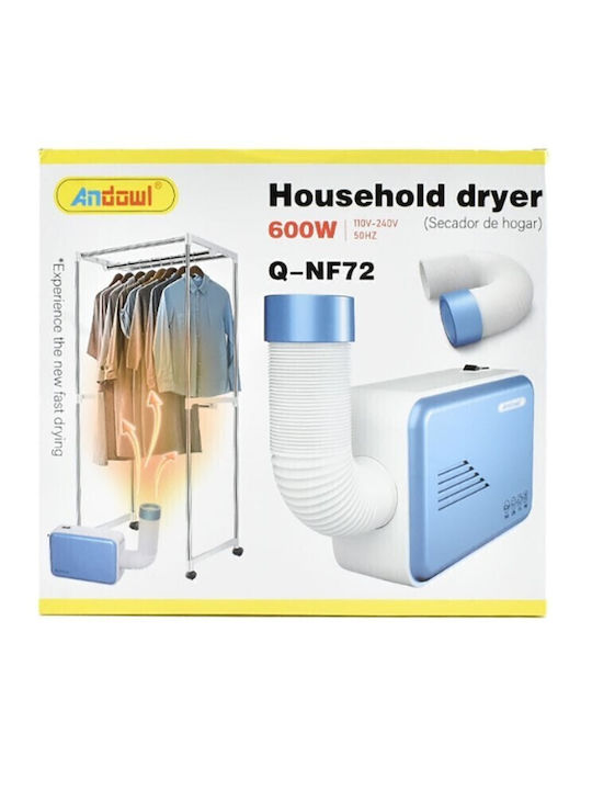 Andowl Plastic Electric Floor Clothes Drying Rack 600W