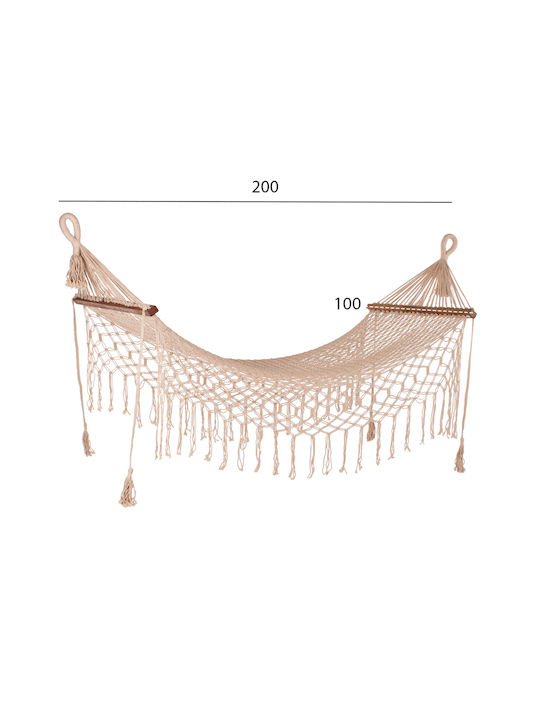 HomeMarkt Хамак Мрежа Бежов 200x100бр