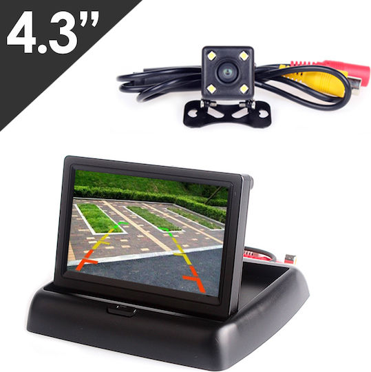 Kirosiwa Waterproof Car Reverse Camera with Screen Universal