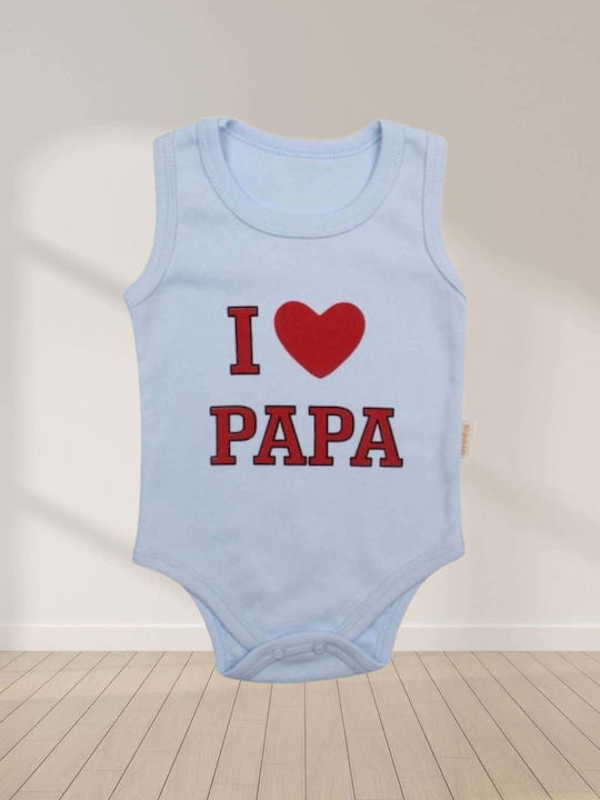 beBio I Love Papa Κορμάκι Γαλάζιο