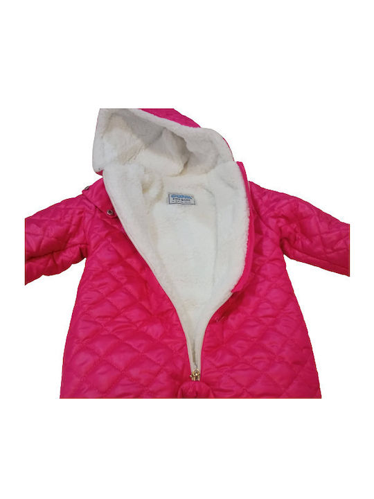 Style Baby Bodysuit Set for Outing Long-Sleeved fuchsia