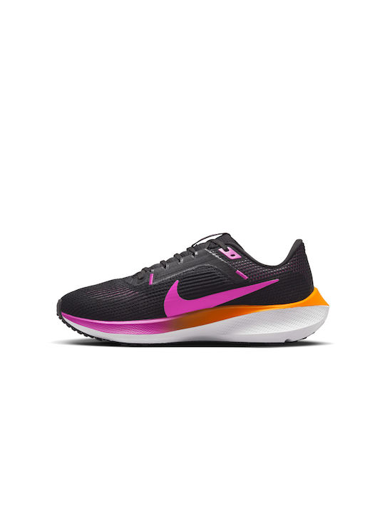 Air Zoom Pegasus 40 Sport Shoes Running Black / Laser Orange / White / Hyper Violet