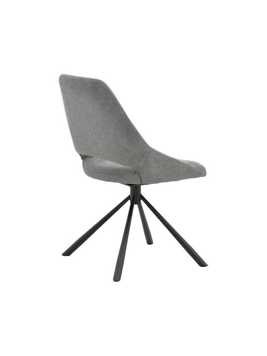 Luciano Dining Room Metallic Chair Grey 52x58x86cm