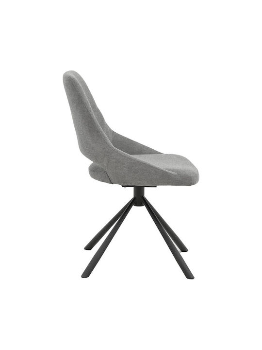 Luciano Dining Room Metallic Chair Grey 52x58x86cm