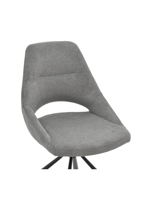 Luciano Dining Room Metallic Chair Grey 52x58x86cm