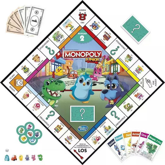 Spielzeugkerze Monopoly Junior 2 σε 1 für 4+ Jahre Hasbro