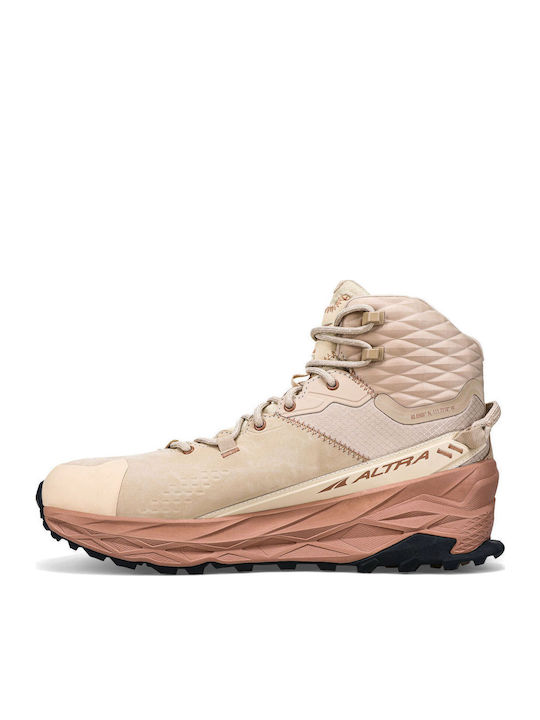 Altra Olympus 5 Hike Men's Hiking Boots Waterproof With Gore-Tex Membrane Beige