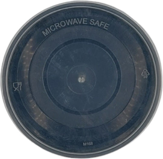 Ecocraft Disposable Plastic PP Tableware 475ml Black 50pcs