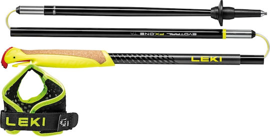 Leki Telescopic Aluminum Trekking Pole Fx One Black