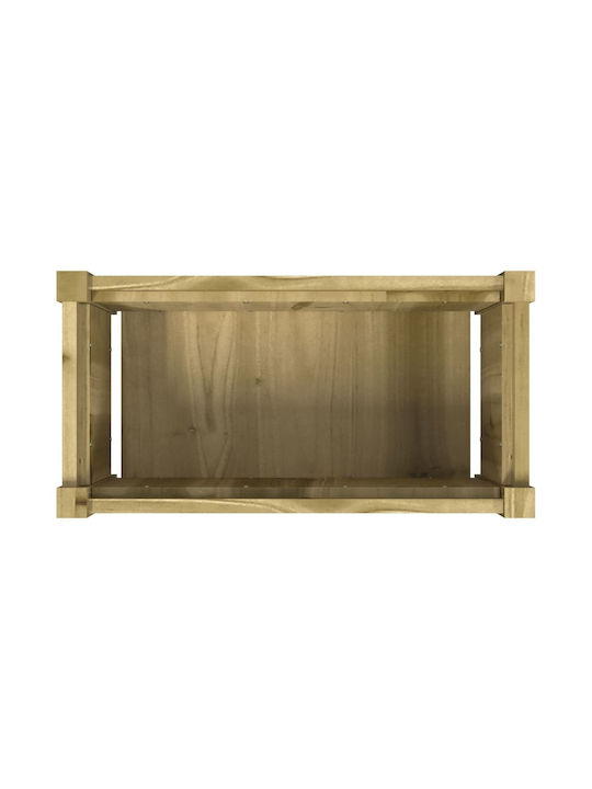 vidaXL Planter Box Wooden Brown 60x31x31cm.