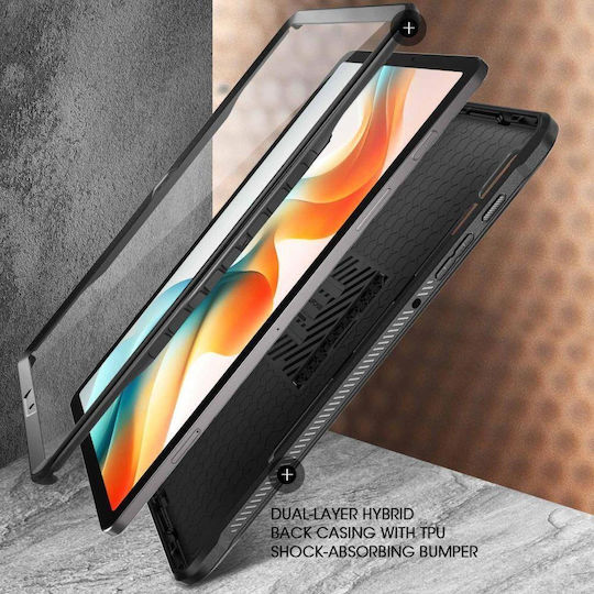Supcase Unicorn Beetle Pro Flip Cover Μαύρη (Galaxy Tab S9+ Plus 12.4 X810 / X816B)