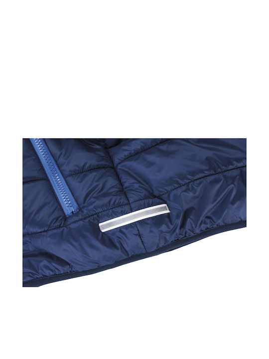 Kinder Freizeitjacke Kurz mit Futter & Kapuze Navy/Royal.