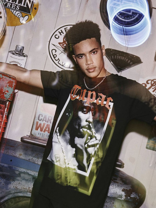 Mister Tee T-shirt Μαύρο Βαμβακερό Mister Tee T-shirt Μαύρο Βαμβακερό