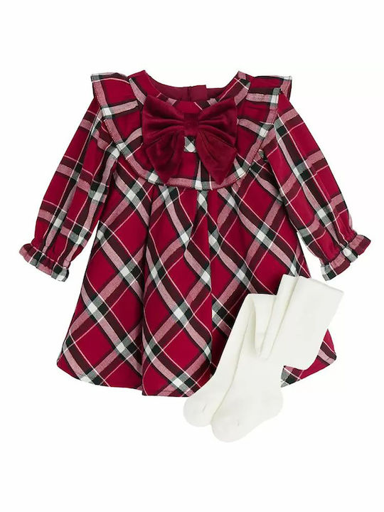 Cool Club Kids Dress Sets Checked Long Sleeve Multi