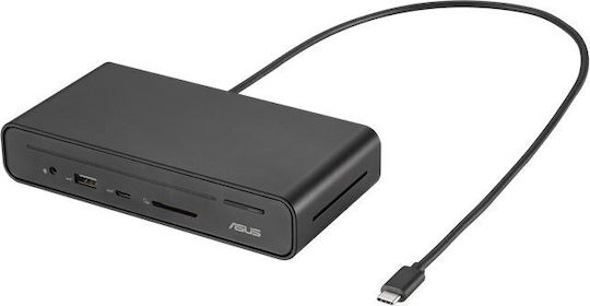 Asus DC300 USB-C Docking Station με HDMI 4K PD Ethernet και σύνδεση 2 Οθονών Μαύρο