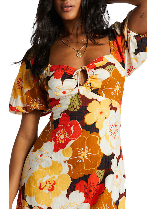 Shine Bright Summer Mini Dress Floral
