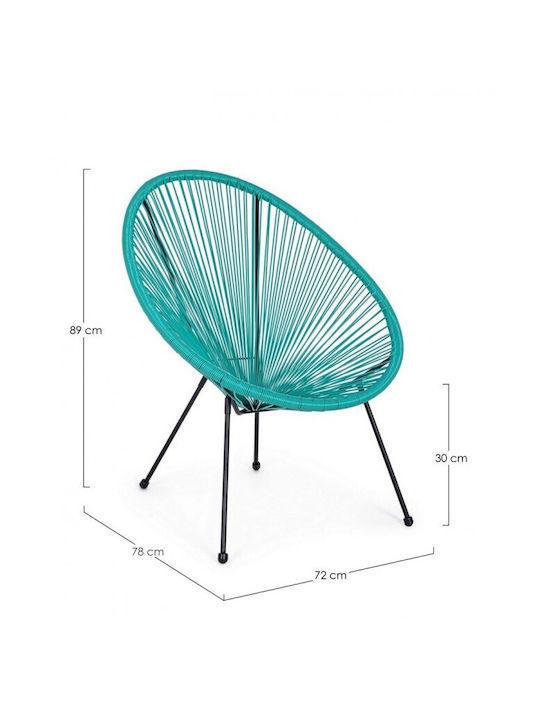 Outdoor Armchair Metallic Parker Veraman 72x78x89cm