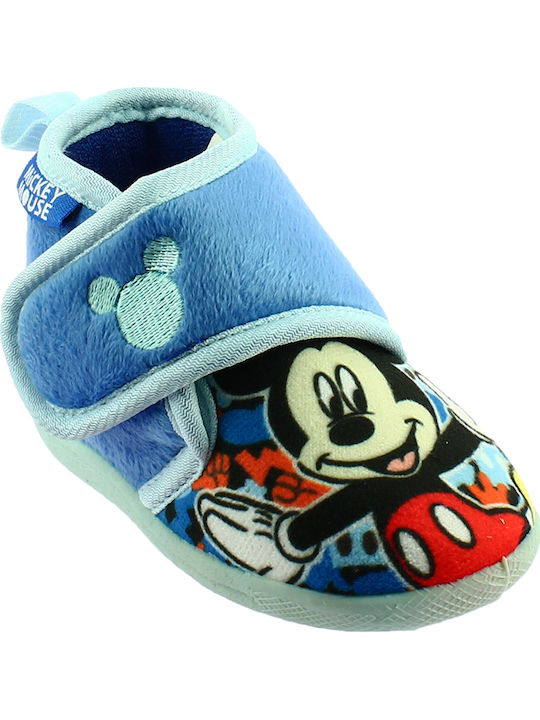 Mickey Παντόφλες Μποτάκια Μπλε