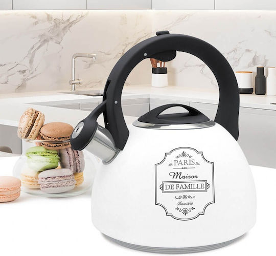 Maestro Maestro Rostfreier Stahl Teekanne Weiß 2500ml